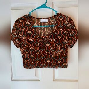 Boho Urban Outfitters Croped Top Size S